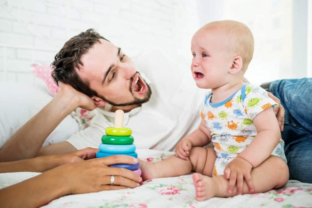 Husband's Lack of Patience with Baby